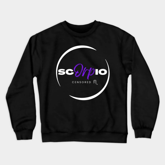 Scorpio Sun Sign Crewneck Sweatshirt by AngelkatSoulTalk